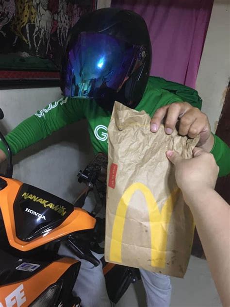 grab food rider chinupa ng customer dahil mali ang nabiling order